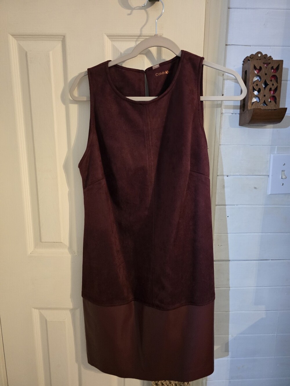 Calvin Klein Plum Sleeveless Shift Dress